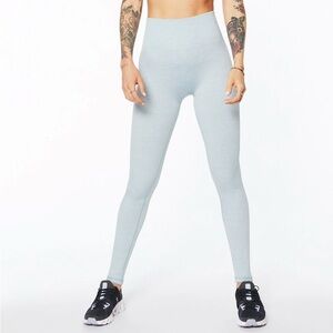 Sweaty Betty Athlete 7/8 Seamless Leggings — Smoke Blue Marl, High-Rise (Sz S)